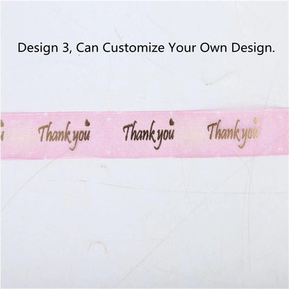 3CM By 100 Meters Bronzing Snow Gauze Ribbon  Gift Wrapping
