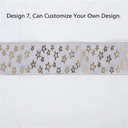 3CM By 100 Meters Bronzing Snow Gauze Ribbon  Gift Wrapping