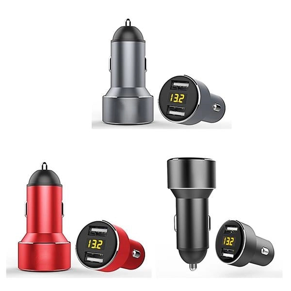 2.4A Dual Port Aluminum USB Car Charger