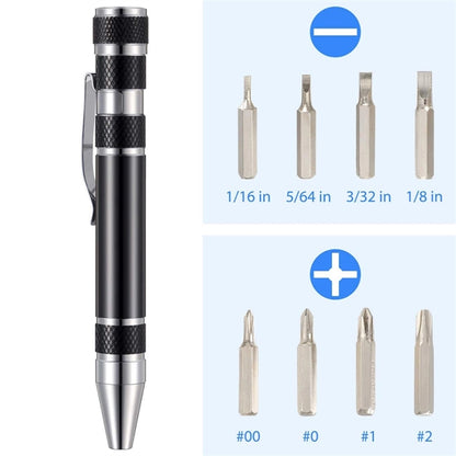 8 in 1 Magnetic Pocket Screwdriver