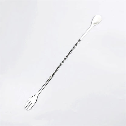 Stainless Steel Cocktail Muddler Mixing Spoon Set