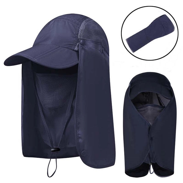 Baseball Fishing Caps with Neck Flap Cover