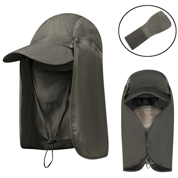 Baseball Fishing Caps with Neck Flap Cover