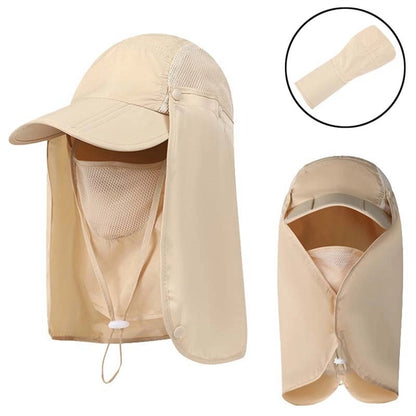 Baseball Fishing Caps with Neck Flap Cover