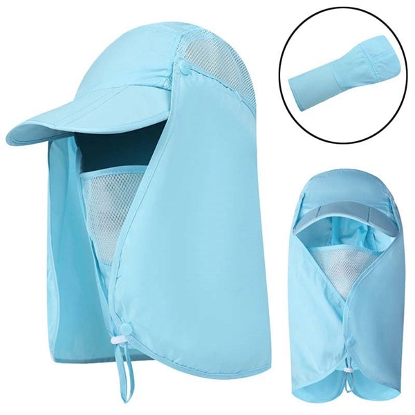 Baseball Fishing Caps with Neck Flap Cover