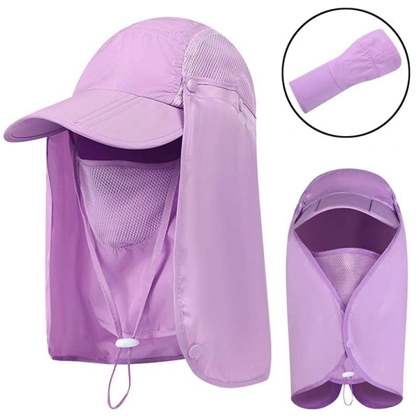 Baseball Fishing Caps with Neck Flap Cover