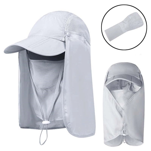 Baseball Fishing Caps with Neck Flap Cover
