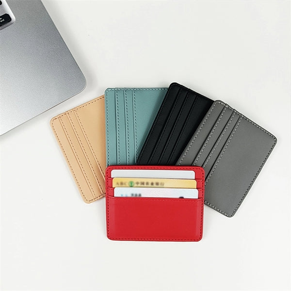 Slim RFID Blocking Card Holder Leather  Pocket Wallet