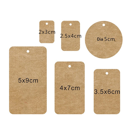 100pcs Kraft Paper Gift Tag