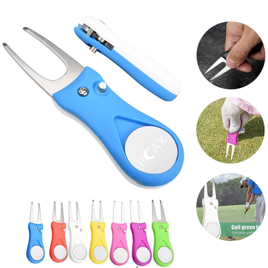 Portable Golf Divot Repair Tool With Pop-Up Button