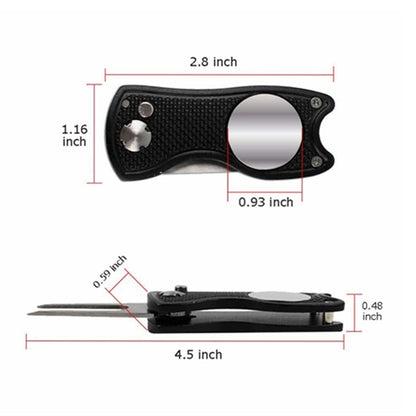 Metal Foldable Golf Divot Tool