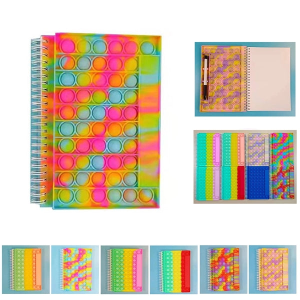 Bubble Fidget Pop-On-It Spiral Notebook