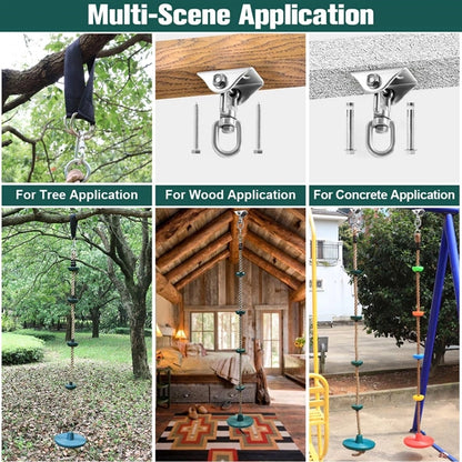 Climbing Rope Tree Swing with Platforms