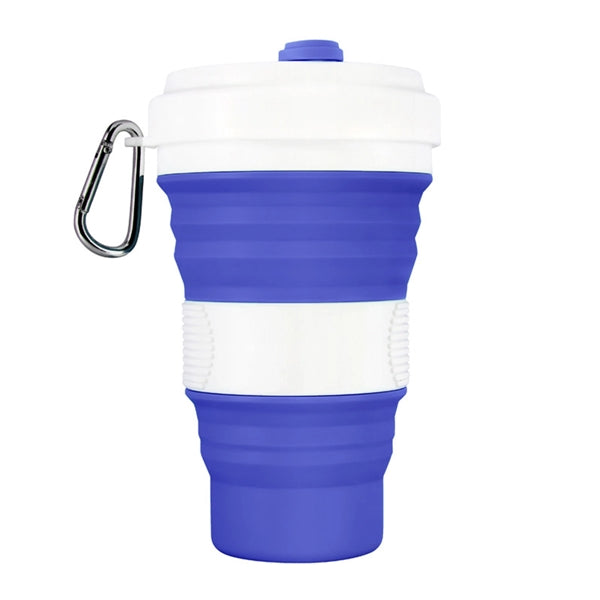 Folding Silicone Travel Cup With Lids