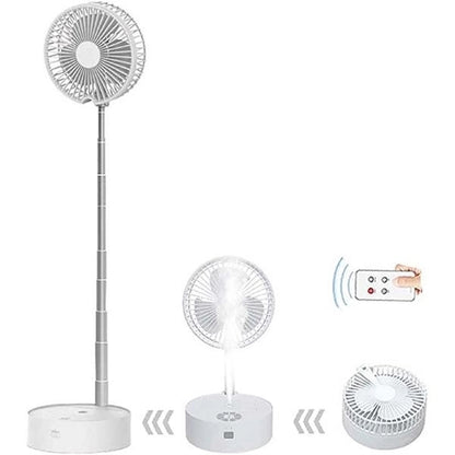 Folding Telescopic Floor Fan with Humidifier