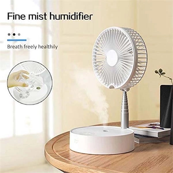 Folding Telescopic Floor Fan with Humidifier