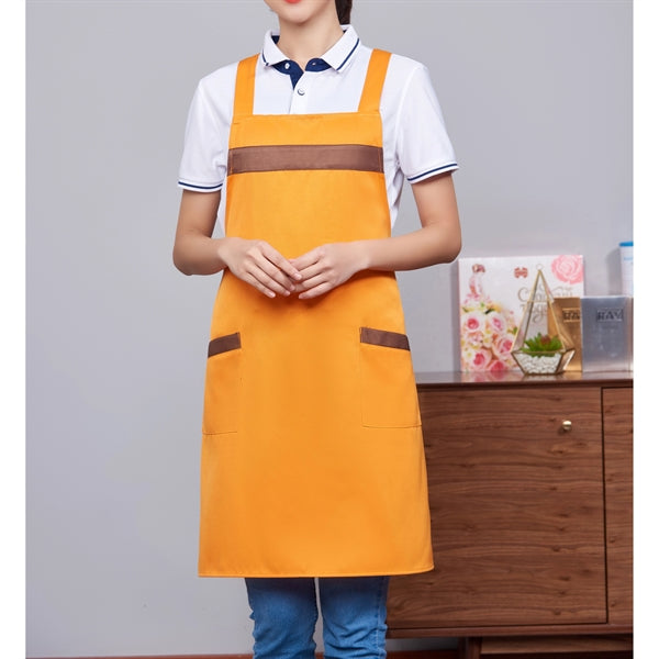 12 oz Woven knitted Two-Tone Kitchen Aprons w/ 2 pockets