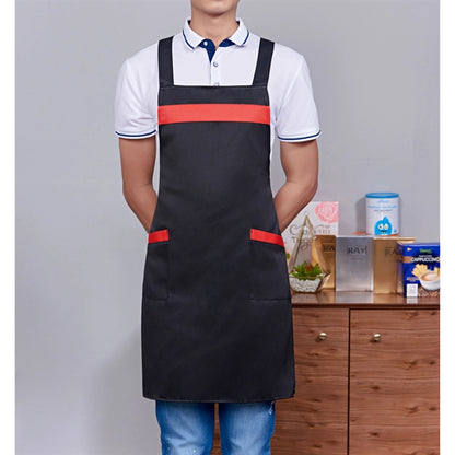 12 oz Woven knitted Two-Tone Kitchen Aprons w/ 2 pockets