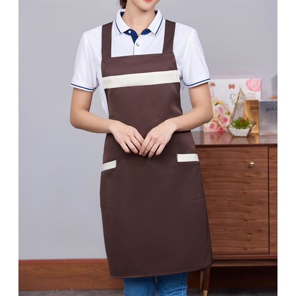 12 oz Woven knitted Two-Tone Kitchen Aprons w/ 2 pockets