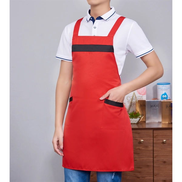 12 oz Woven knitted Two-Tone Kitchen Aprons w/ 2 pockets