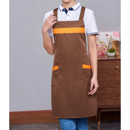 12 oz Woven knitted Two-Tone Kitchen Aprons w/ 2 pockets