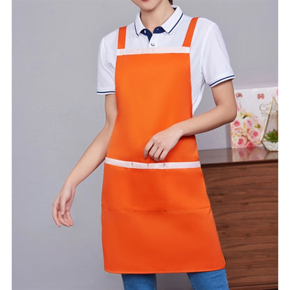 12 oz Woven knitted Kitchen Apron w/ Coloful Trim & 2 pocket