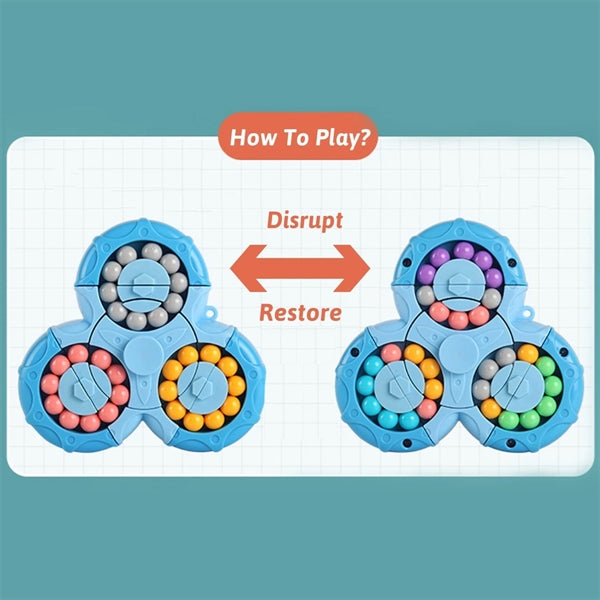 Six-Sided Rotating and Interoperable Puzzle