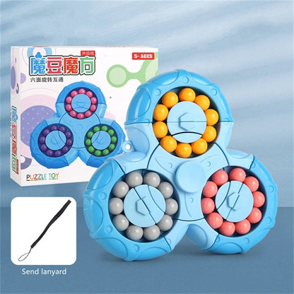 Six-Sided Rotating and Interoperable Puzzle