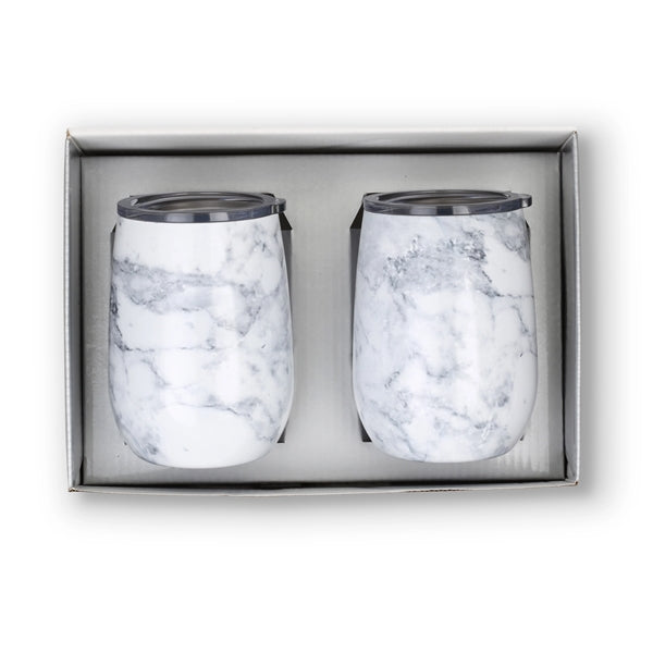 Stainless Steel Stemless Wine Tumbler Gift Set