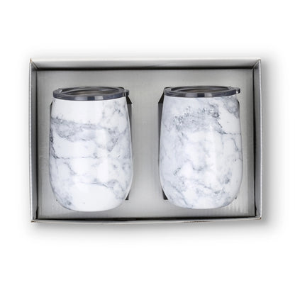Stainless Steel Stemless Wine Tumbler Gift Set