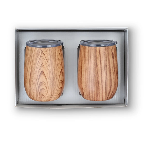 Stainless Steel Stemless Wine Tumbler Gift Set