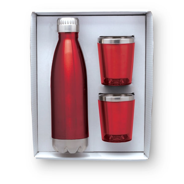 Stainless Steel Bottle and Tumblers Gift Set