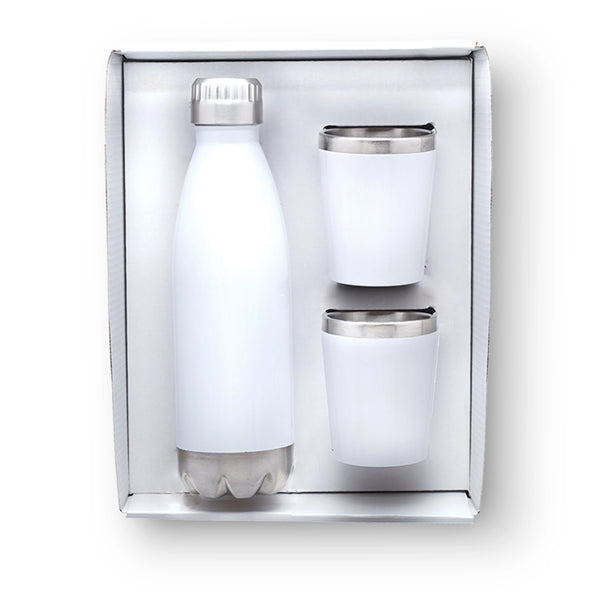 Stainless Steel Bottle and Tumblers Gift Set