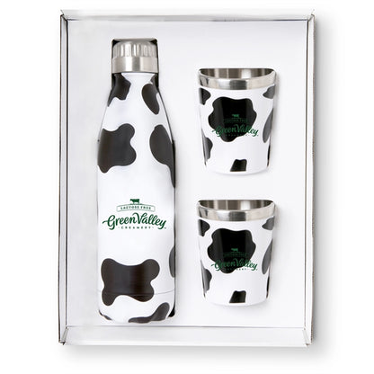 Stainless Steel Bottle and Tumblers Gift Set