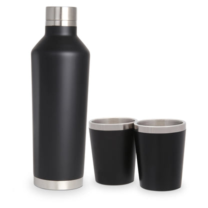 Stainless Steel Bottle & Tumblers Gift Set