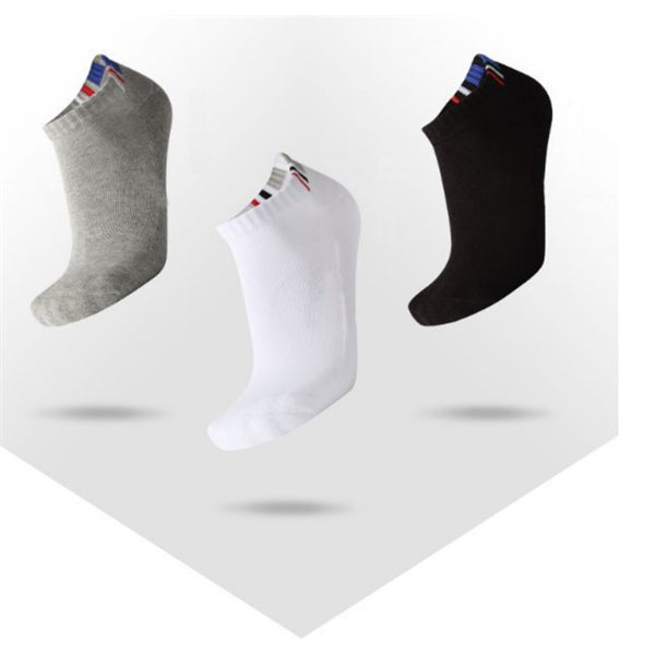 Cushioned low cut knitted athletic socks, 144 needles