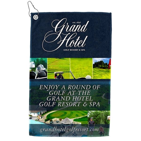 Recycled RPET 300 GSM Heavy Duty Microfiber Golf Towel