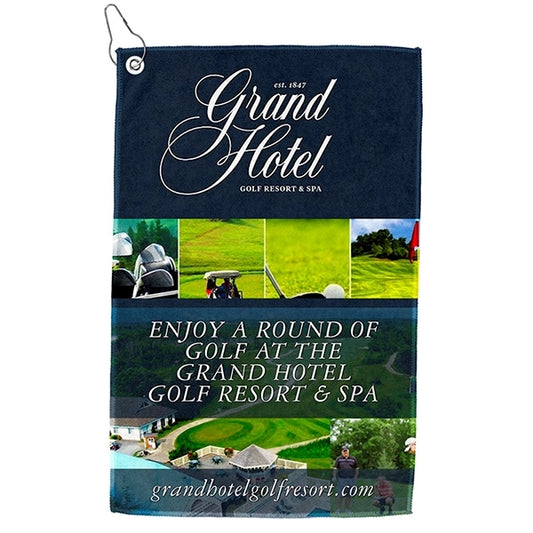 Recycled RPET 300 GSM Heavy Duty Microfiber Golf Towel