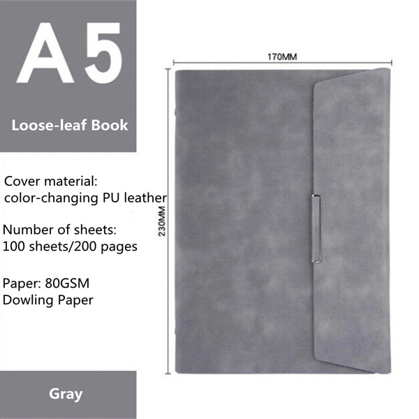 A5 Tri-fold Loose-leaf Notebook Business Office Diary