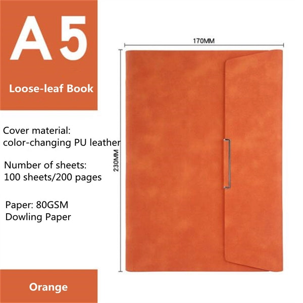 A5 Tri-fold Loose-leaf Notebook Business Office Diary