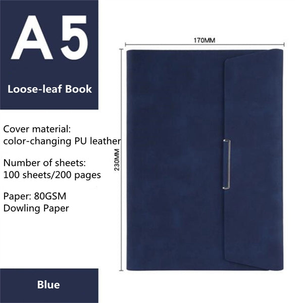 A5 Tri-fold Loose-leaf Notebook Business Office Diary