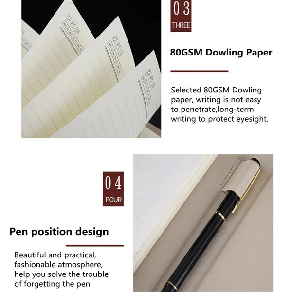 A5 Tri-fold Loose-leaf Notebook Business Office Diary