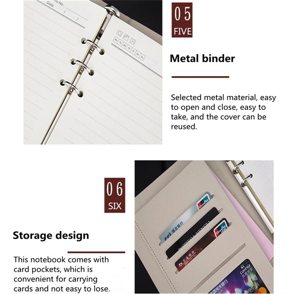 A5 Tri-fold Loose-leaf Notebook Business Office Diary