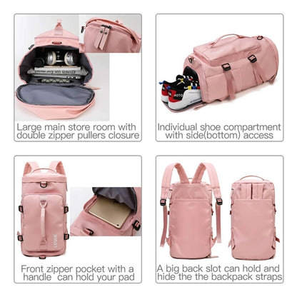 3 in 1 Travel Duffle Bag Daily Gym Backpack Tote