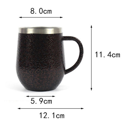 12 Oz Stainless Steel Camping Mug With Handle