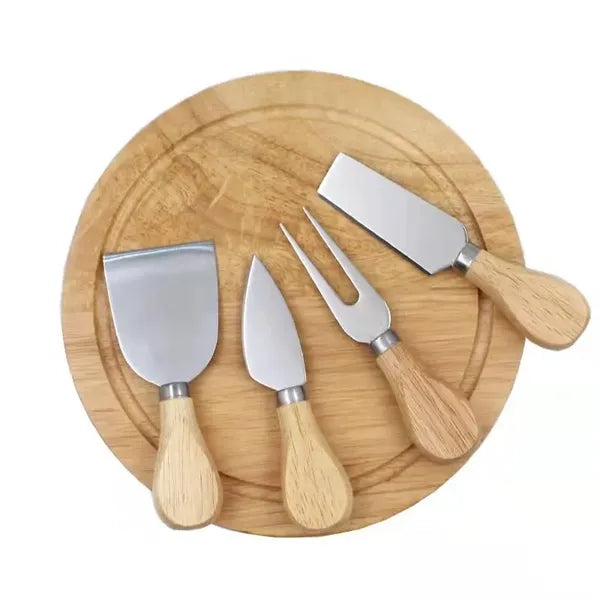 Round Wooden Cheese Kit