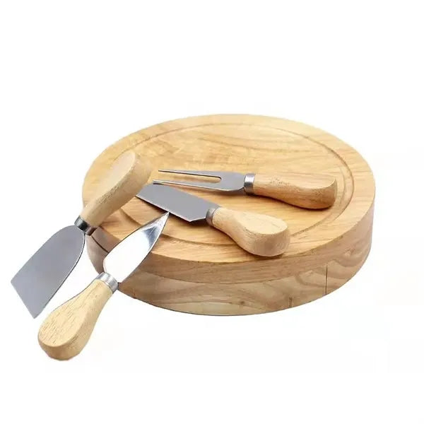 Round Wooden Cheese Kit