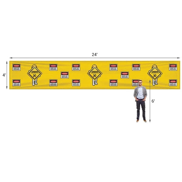 4' x 24' Polyester Mesh Banner
