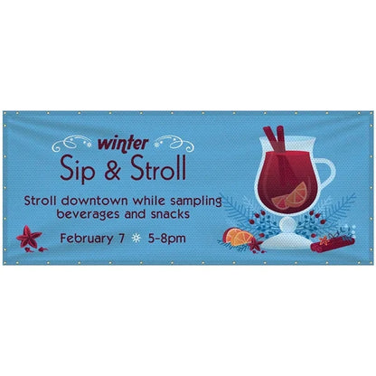 5' x 12' Polyester Mesh Banner