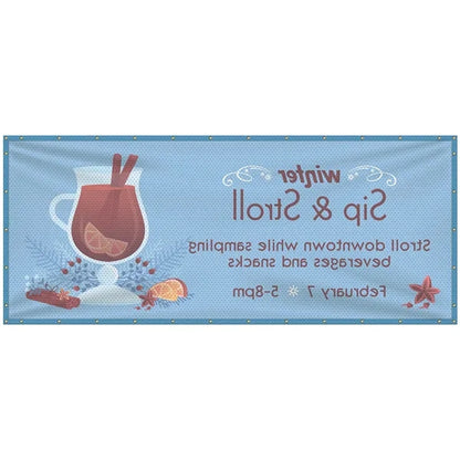 5' x 12' Polyester Mesh Banner